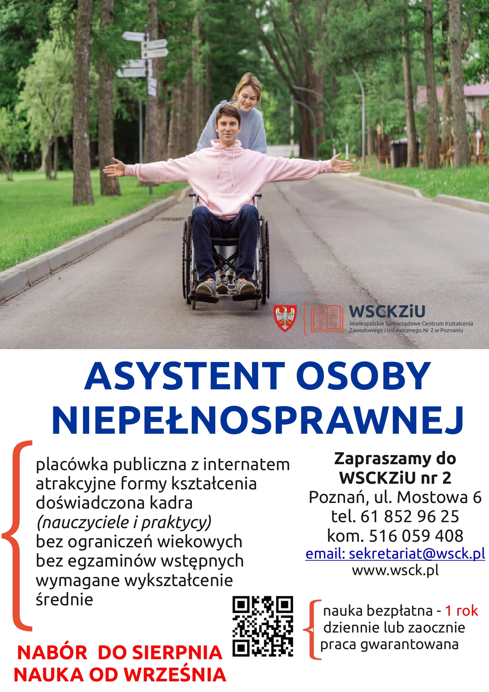 plakat asystent osoby niepełnosprawnej