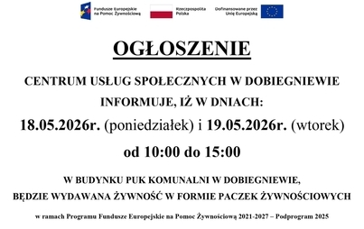 Zdjęcie do Wydawanie paczek żywnościowych