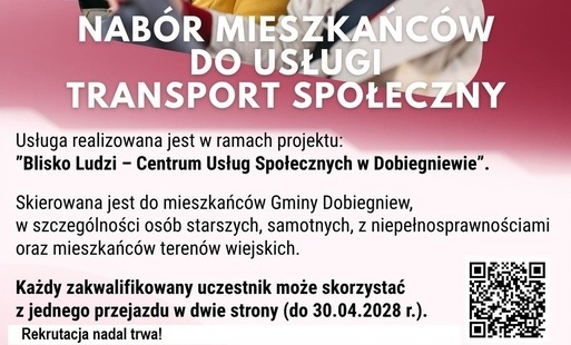 Zdjęcie do Skorzystaj z usługi bezpłatnego transportu!
