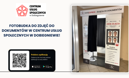 Zdjęcie do Fotobudka w Centrum Usług Społecznych w Dobiegniewie!